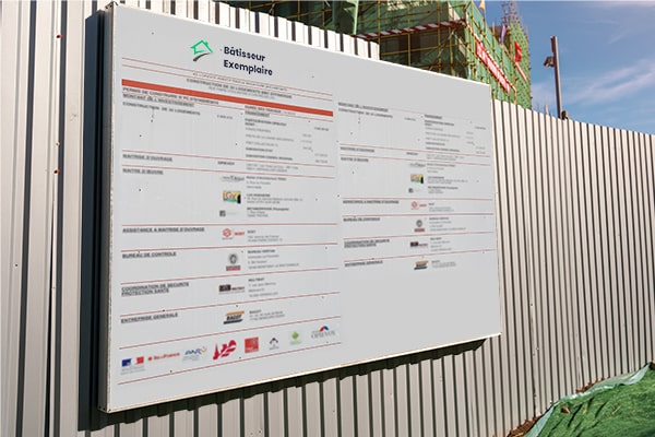 Panneau de Chantier Numérique Panneau de Chantier Numérique
